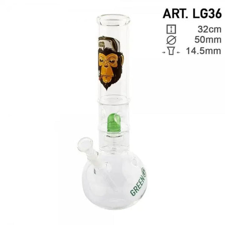 Greenline | 12.5’ Round Glass Water Pipe W/ Dome Perc