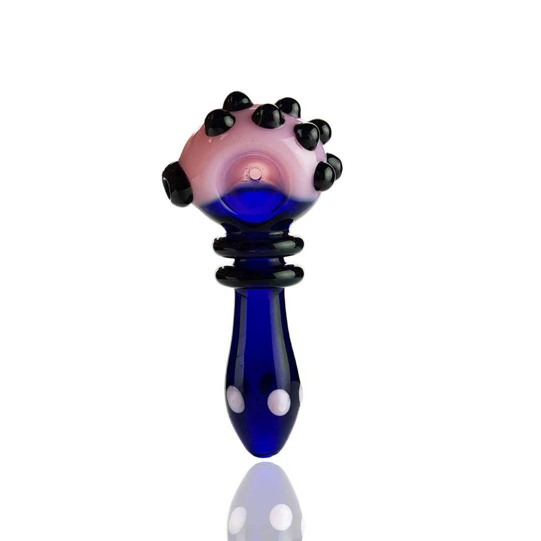 Slime Head 4.5" Double Ring Glass Hand Pipe