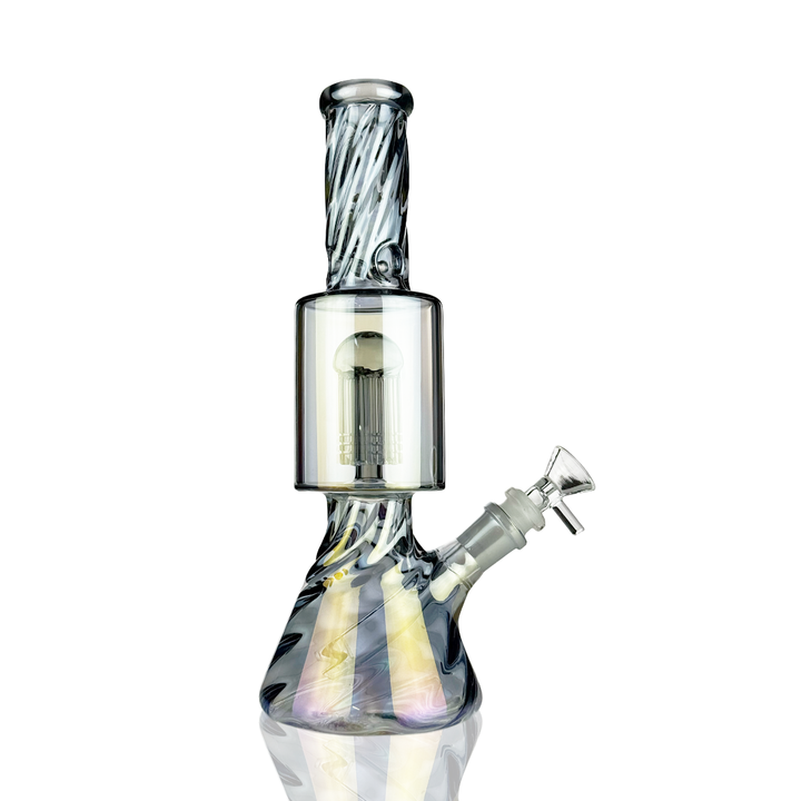 11" Electroplated Tree Perc Beaker Bong with 14mm Bowl