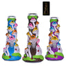 10 Inch Glow Mushroom Eye Water Pipe with 14mm Bowl