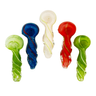 Compact 3.5" Twist Glass Spoon Pipe