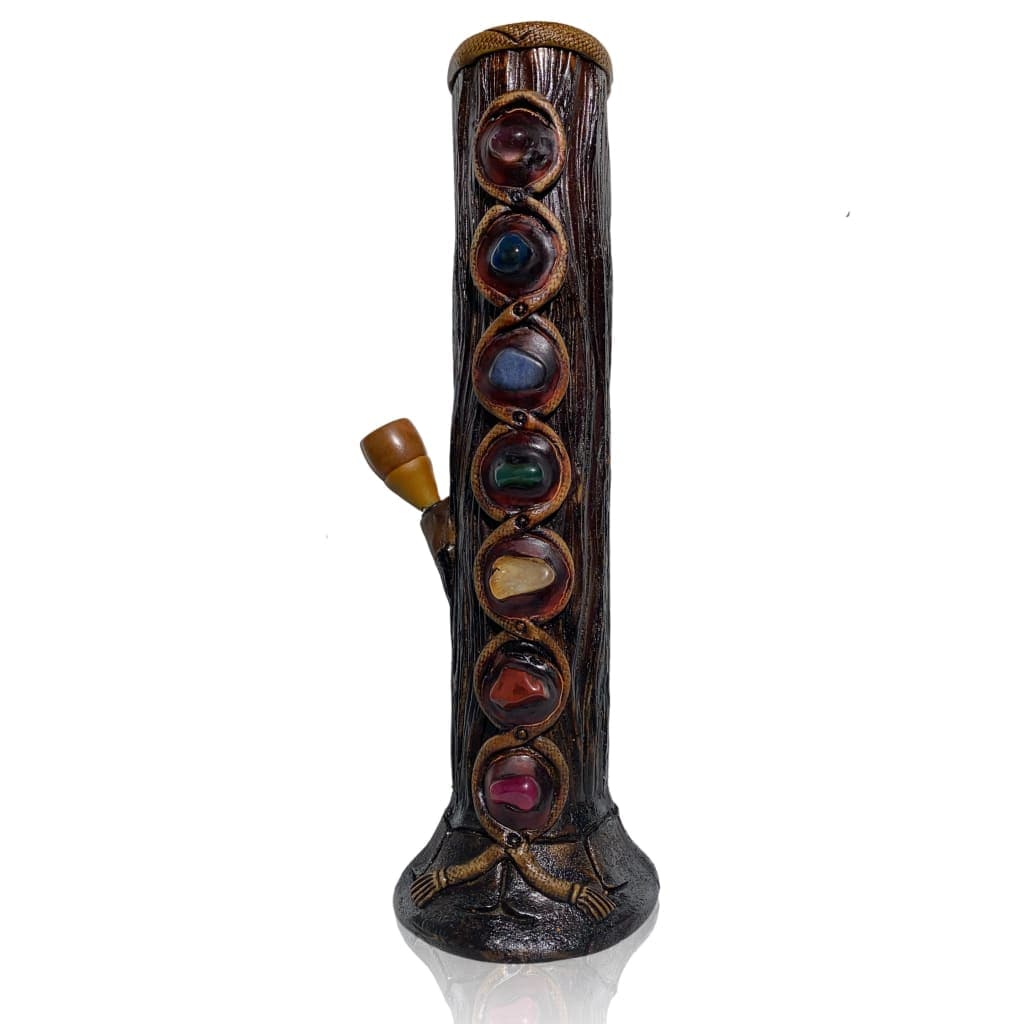 Hand Carved Wooden Bong Crafted by Native Artists