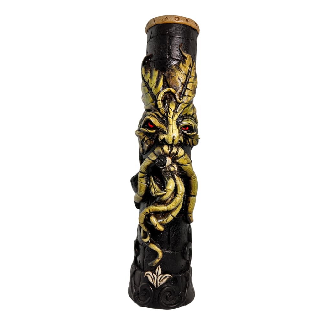 Hand Carved Wooden Bong Crafted by Native Artists