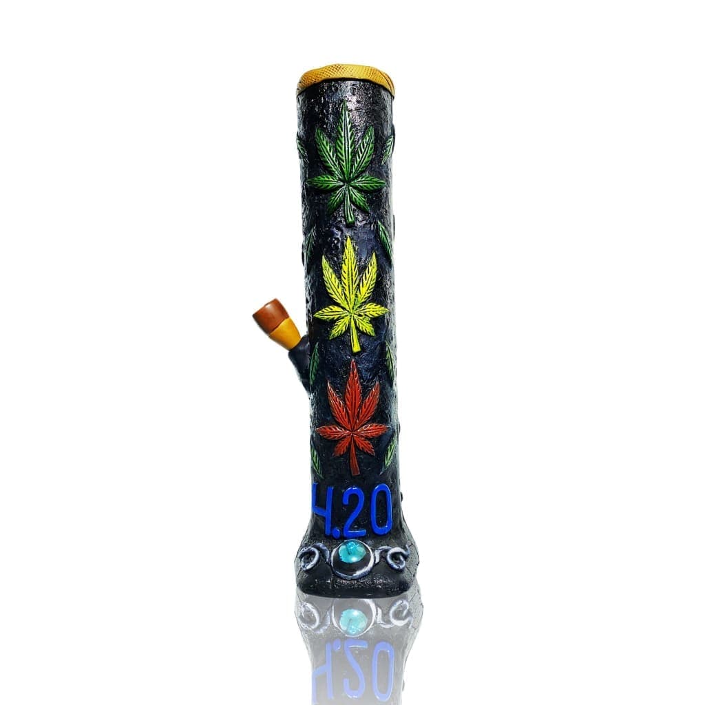 Hand Carved Wooden Bong Crafted by Native Artists