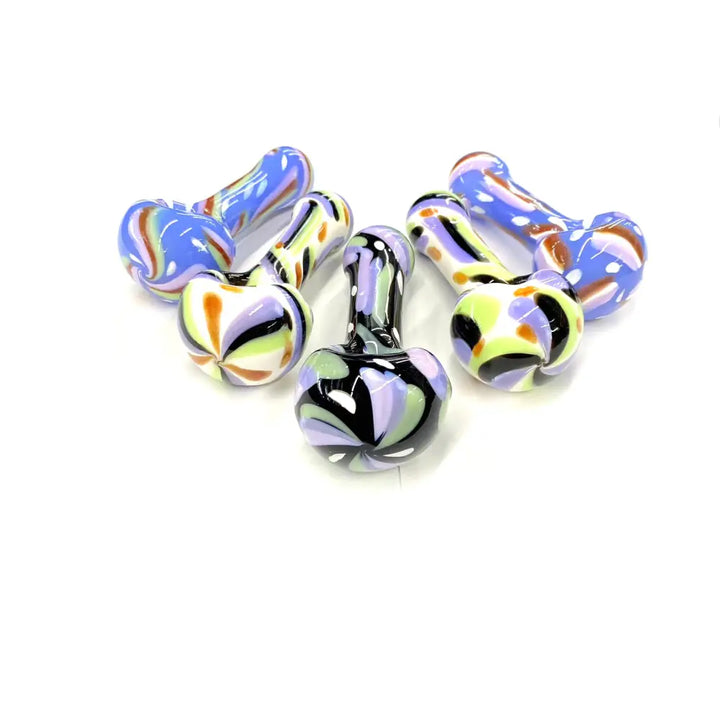 Multicolor Slime Hand Pipe Spoon for a Vibrant Smoking Experience