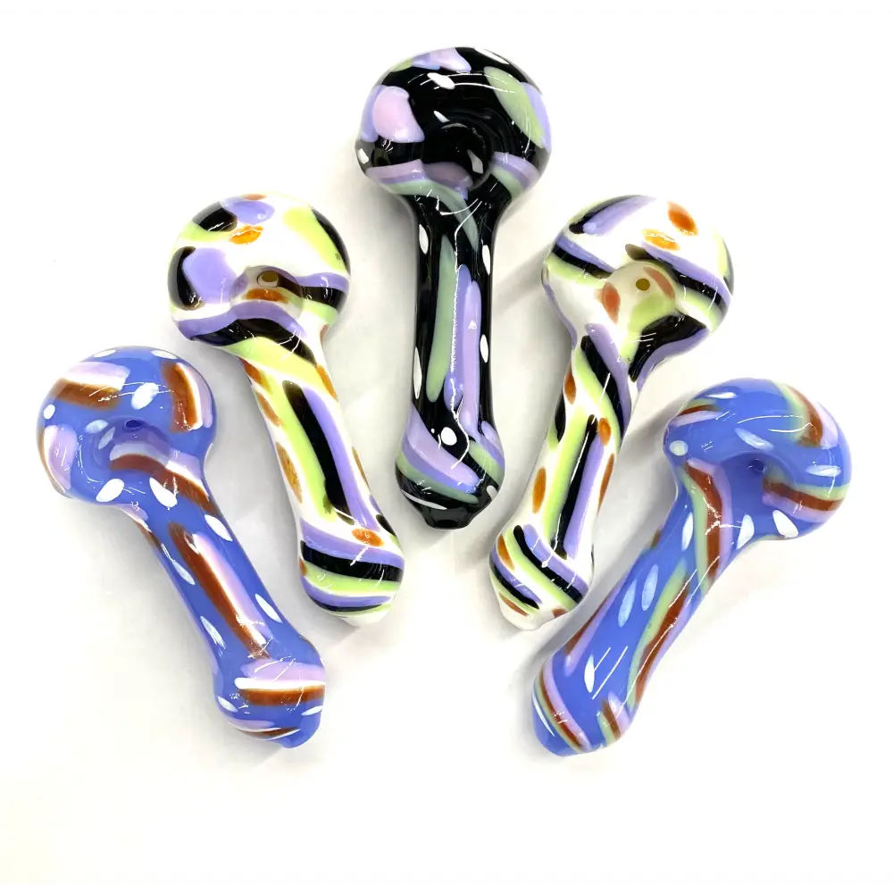 Multicolor Slime Hand Pipe Spoon for a Vibrant Smoking Experience