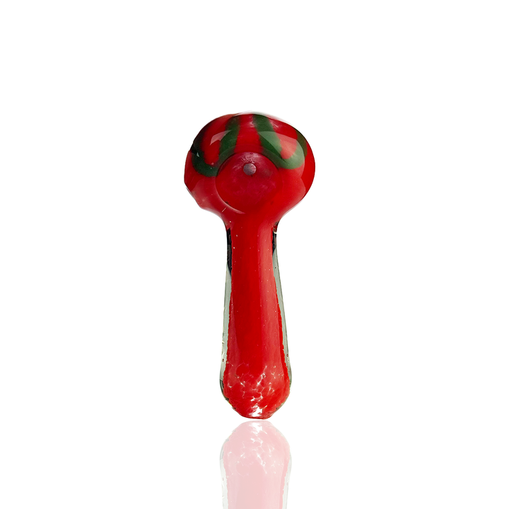 3 Inch Glass Spoon Hand Pipe with Assorted Art