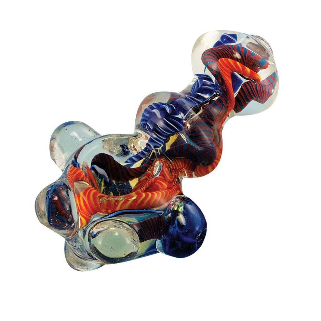 Heavy Inside Out Glass Spoon Pipe