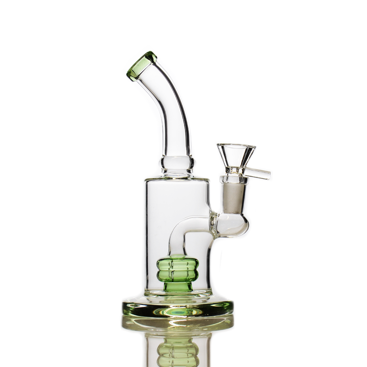 Compact 6" Showerhead Perc Bong with 14mm Male Bowl