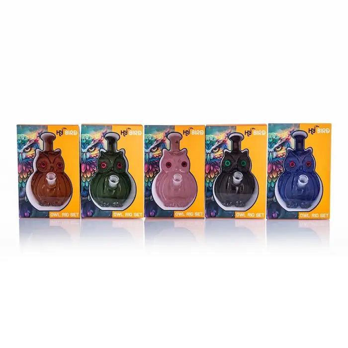 Hybird Owl Rig Unique Dab Rig in Vibrant Colors