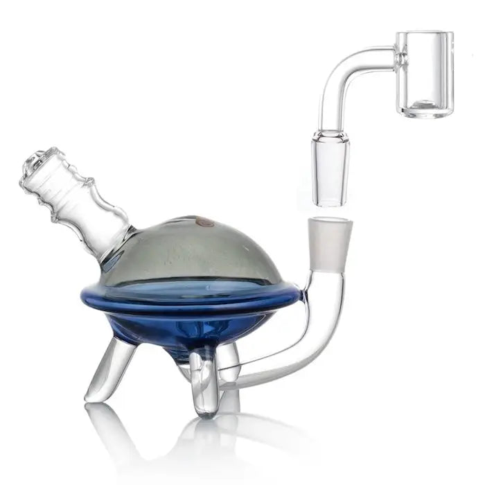 Hybird Ufo Rig Dab Piece Available in Multiple Colors