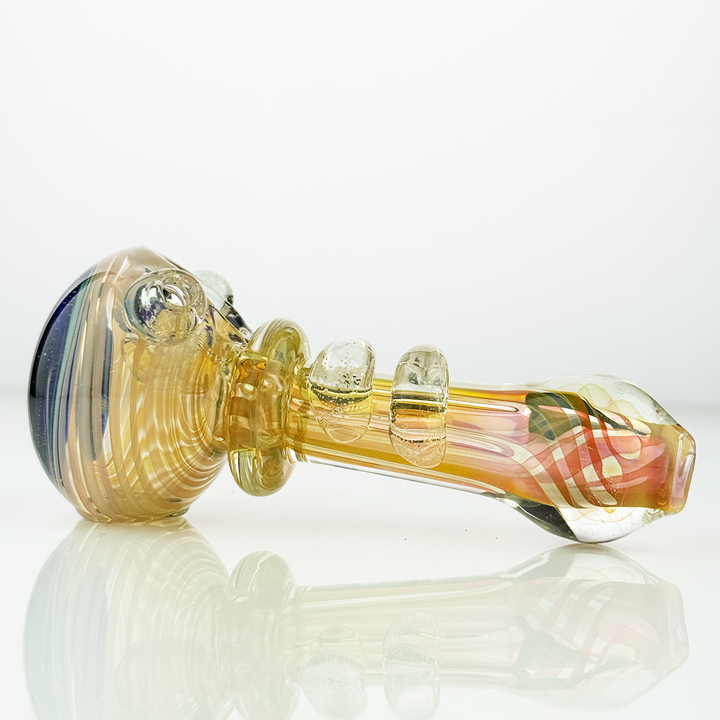 4.5in Gold Fume Spoon Glass Pipe