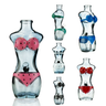 8 Inch Sculpted Female Body Glass Water Pipe