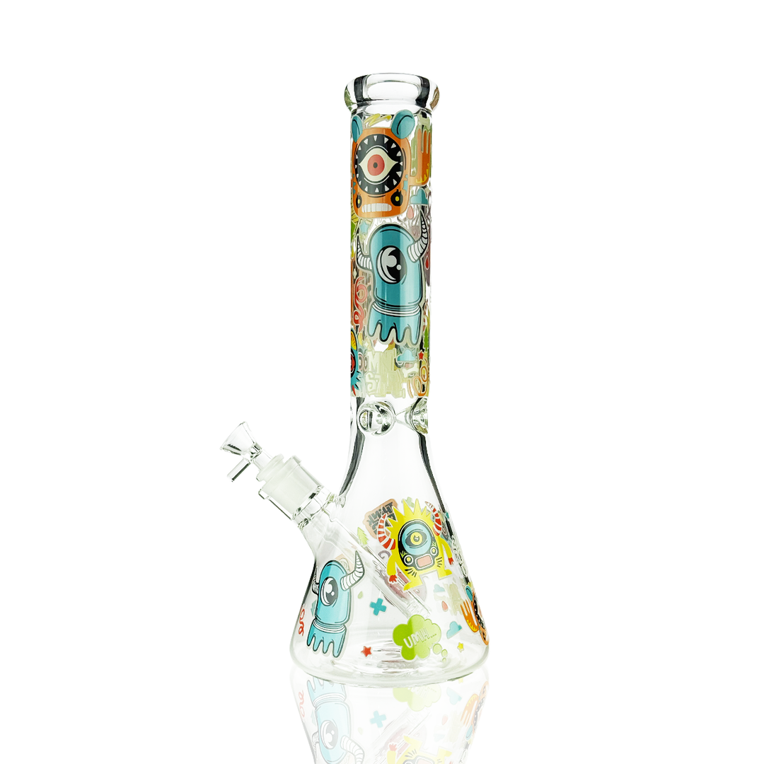 Tall 7mm Beaker Water Pipe with 14mm Bowl