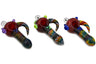 Colorful Dichro Side Horn Hand Pipe