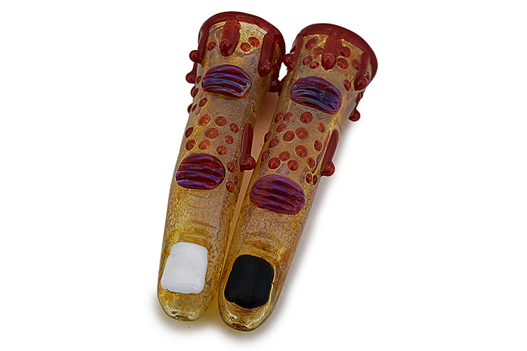 Spooky Finger Glass Hand Pipe with Drips