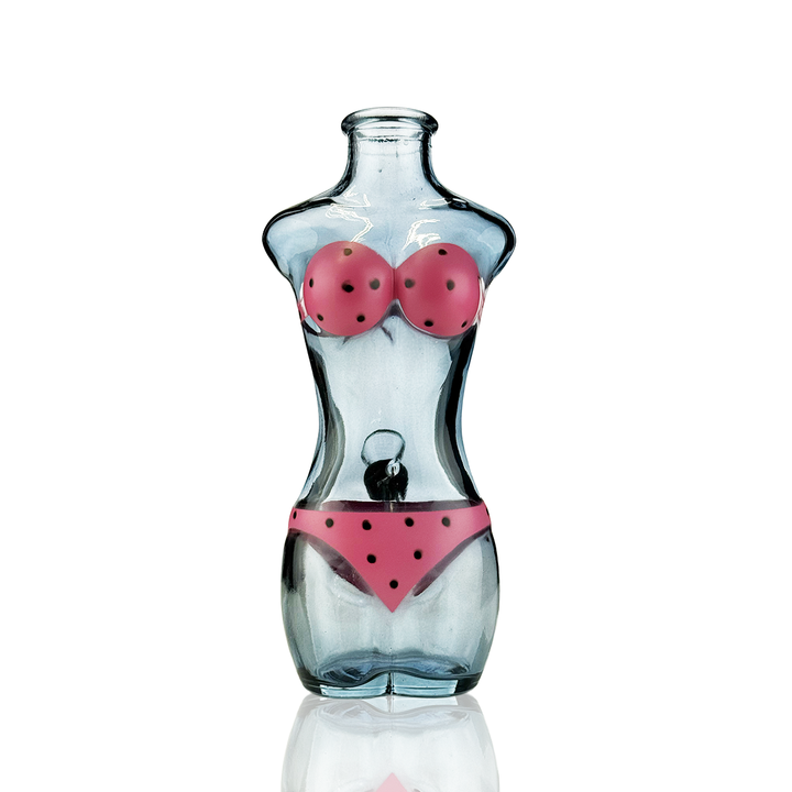 8 Inch Sculpted Female Body Glass Water Pipe