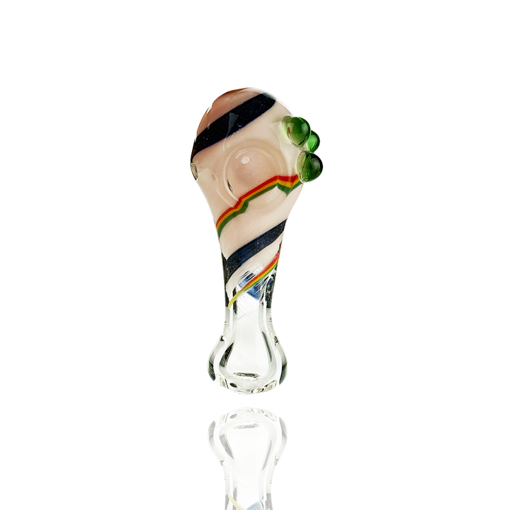 Slime Frit Dichro Glass Hand Pipe - 4.5 Inch