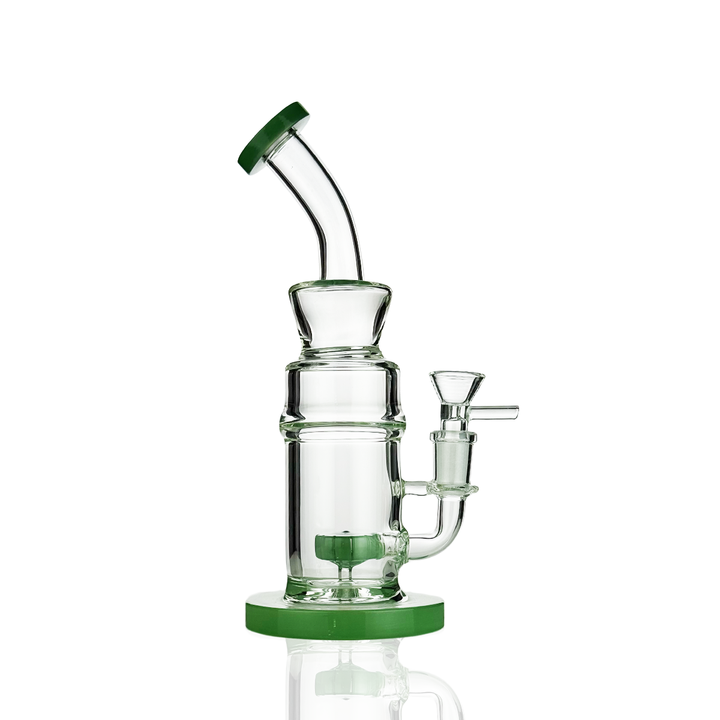 8 Inch Slime Green Showerhead Perc Water Pipe