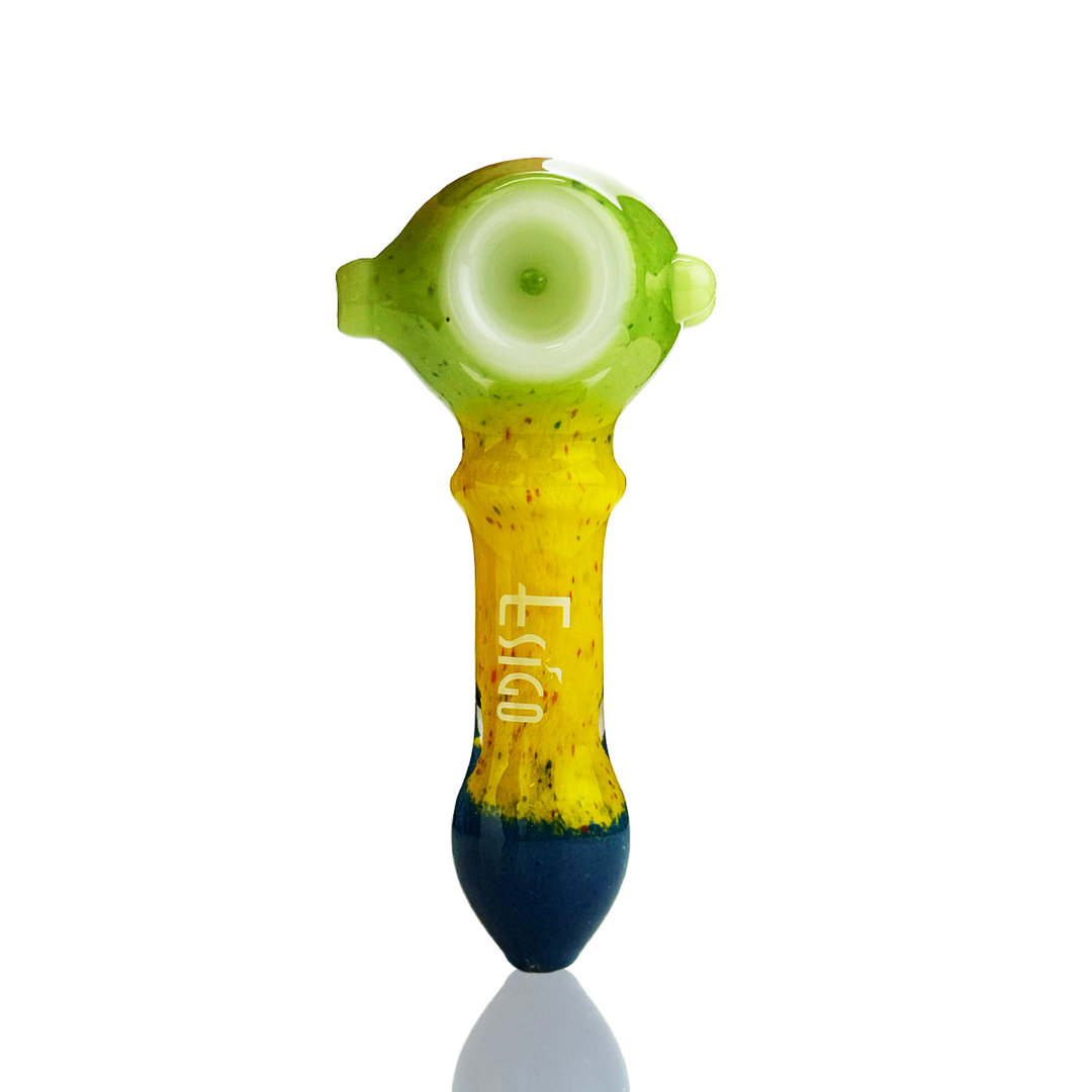Esigo 4.5" Tricolor Frit Glass Spoon Pipe