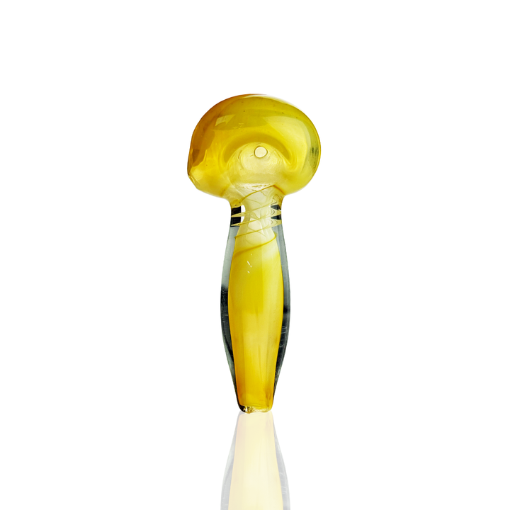 3 Inch Glass Spoon Hand Pipe with Assorted Art