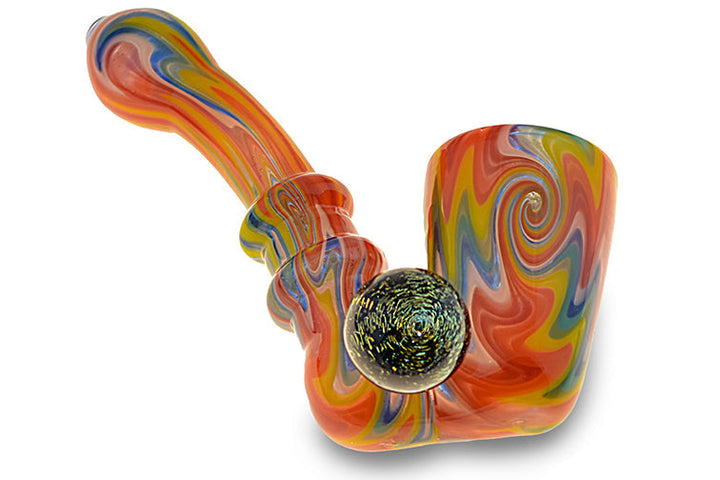 Dichro Swirl Sherlock Glass Pipe