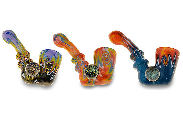 Dichro Swirl Sherlock Glass Pipe