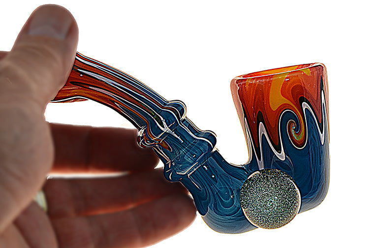Dichro Swirl Sherlock Glass Pipe