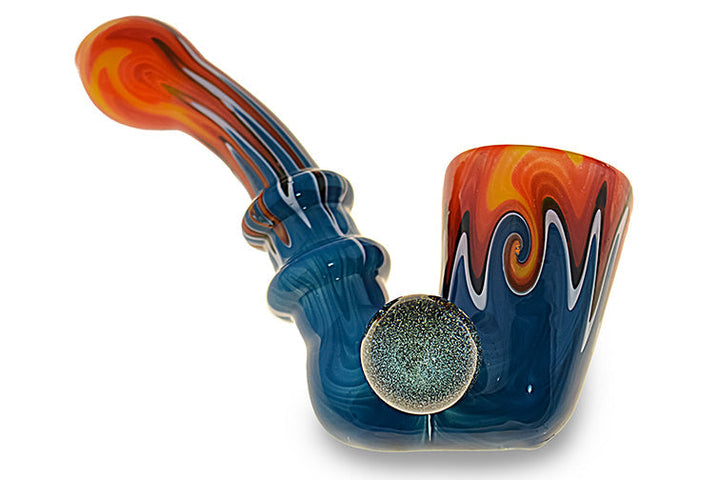 Dichro Swirl Sherlock Glass Pipe