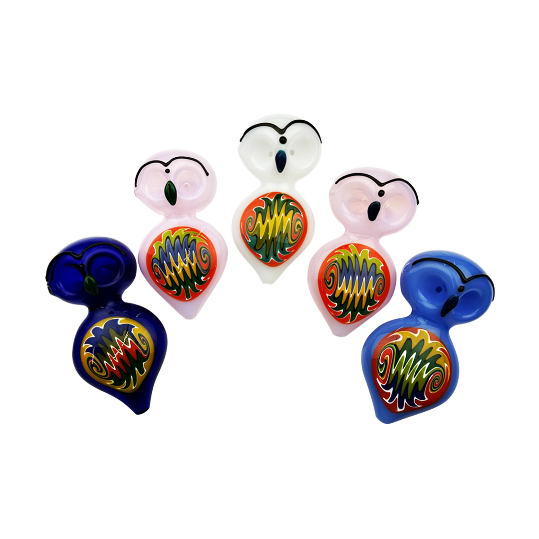 4.5 Inch Owl Slime Tube Hand Pipe
