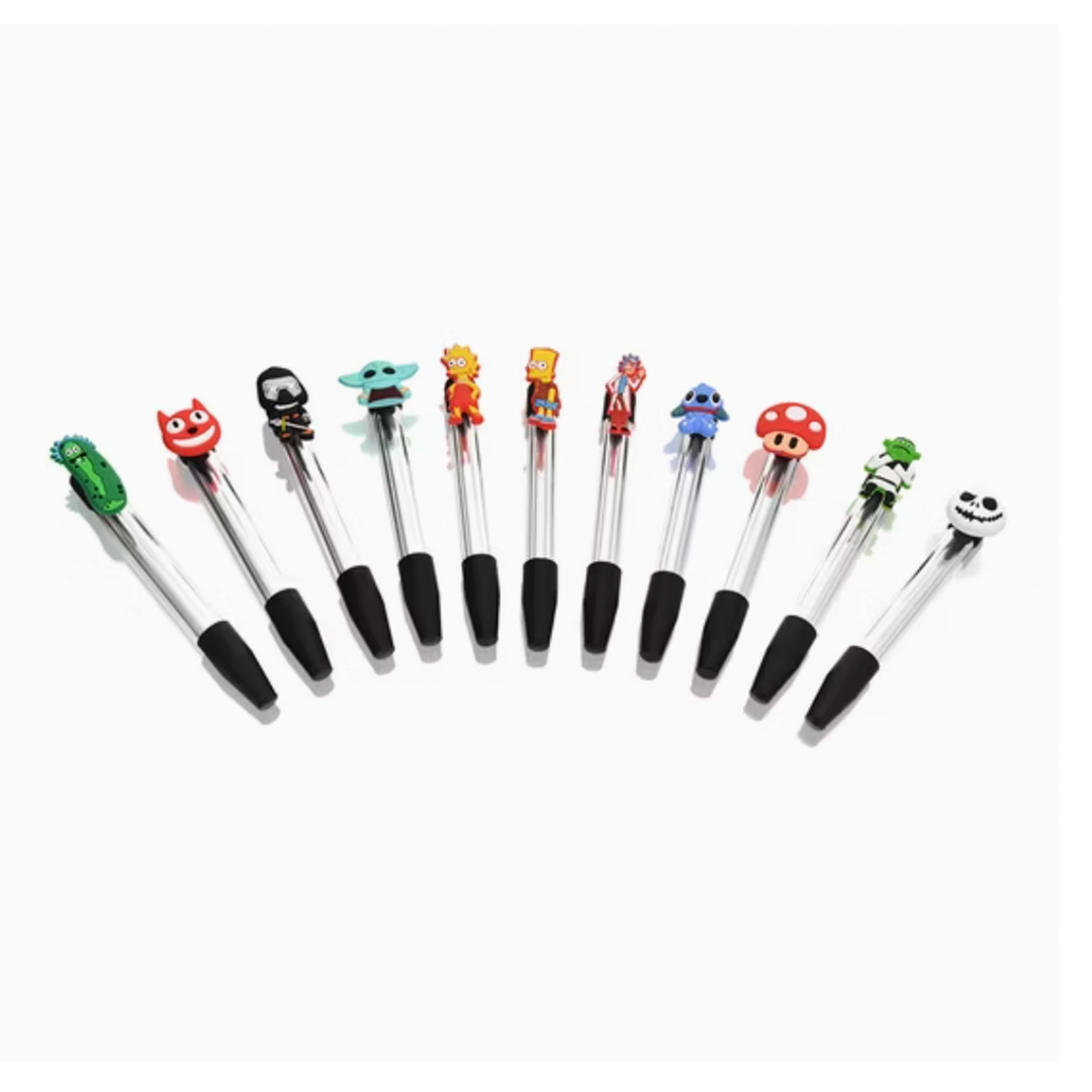 6" Glass Nectar Collector with Silicone Tip & Fun Characters