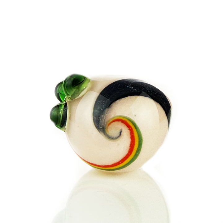 Slime Frit Dichro Glass Hand Pipe - 4.5 Inch