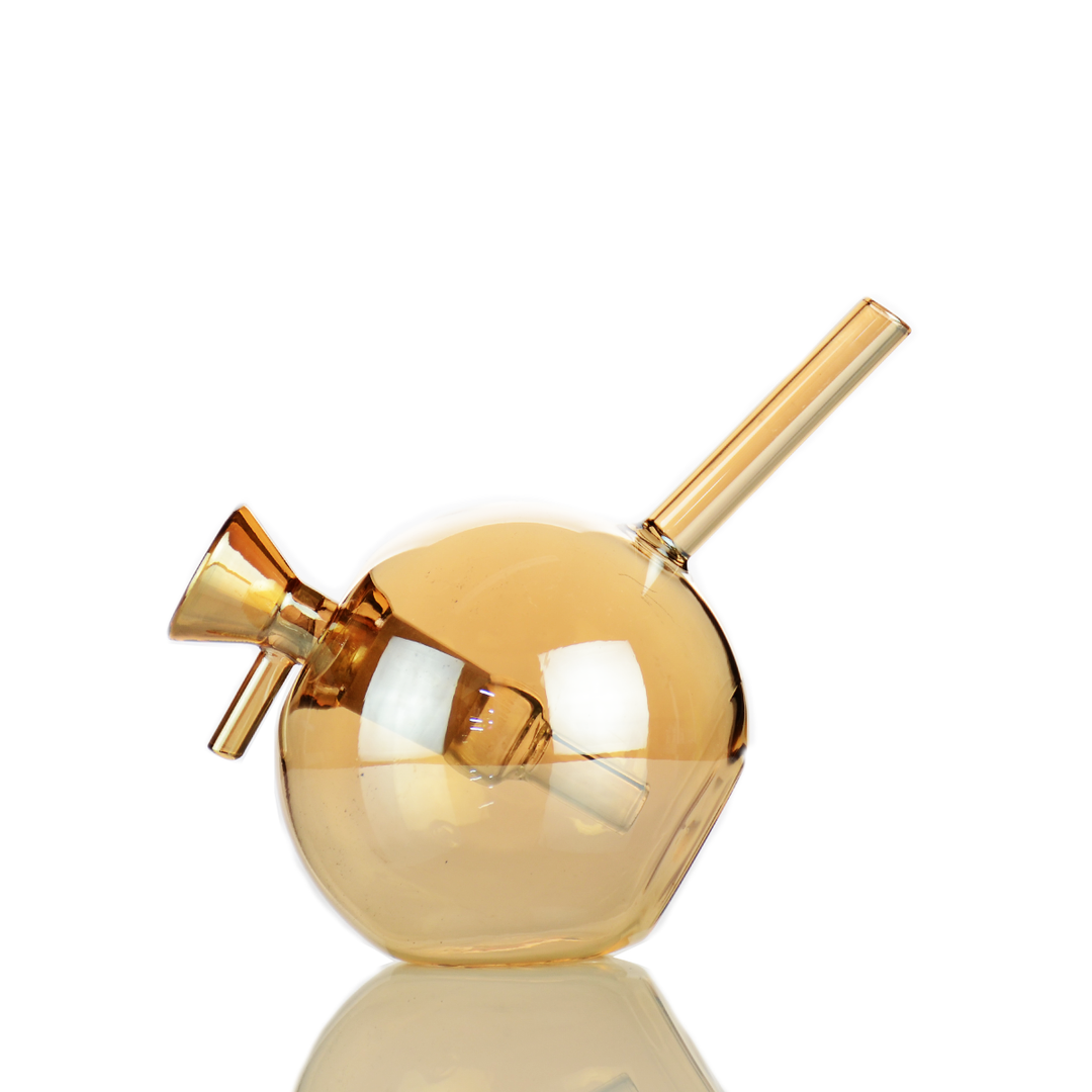 6 Inch Electroplated Spherical Bong with 14mm Male Bowl