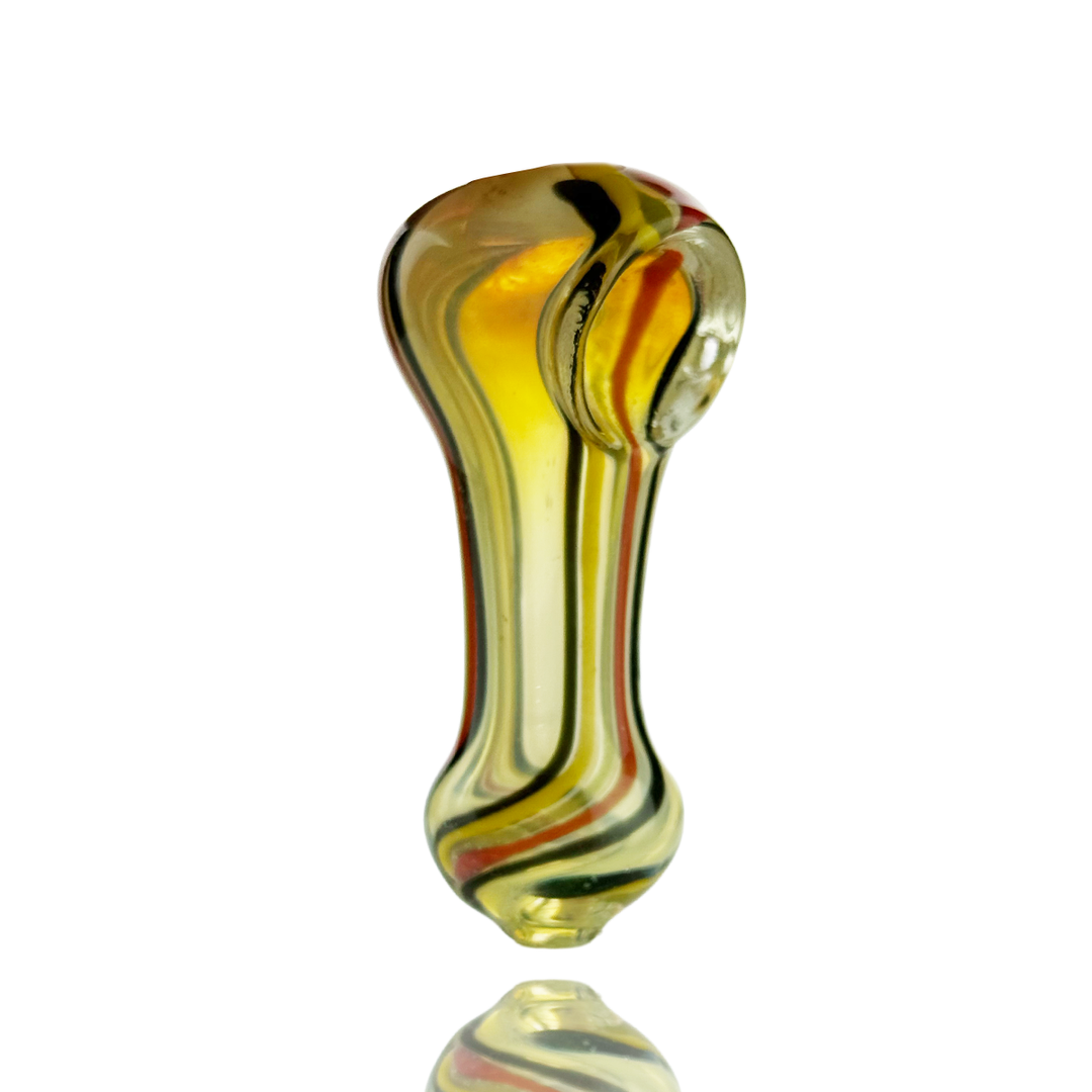Compact 2.5in Silver Fume Glass Hand Pipe