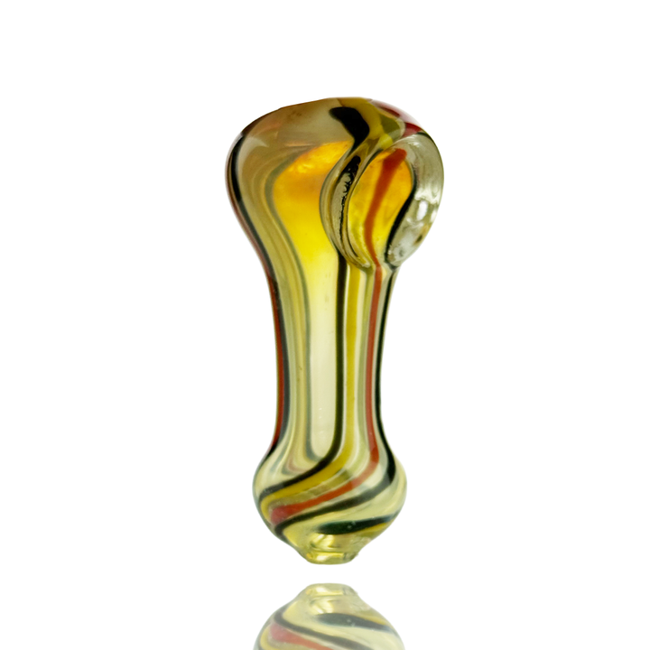 Compact 2.5in Silver Fume Glass Hand Pipe