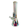 Led Chrome Glass Water Pipe 14 Inch