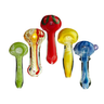 3 Inch Glass Spoon Hand Pipe with Assorted Art