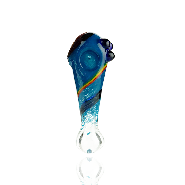 Slime Frit Dichro Glass Hand Pipe - 4.5 Inch