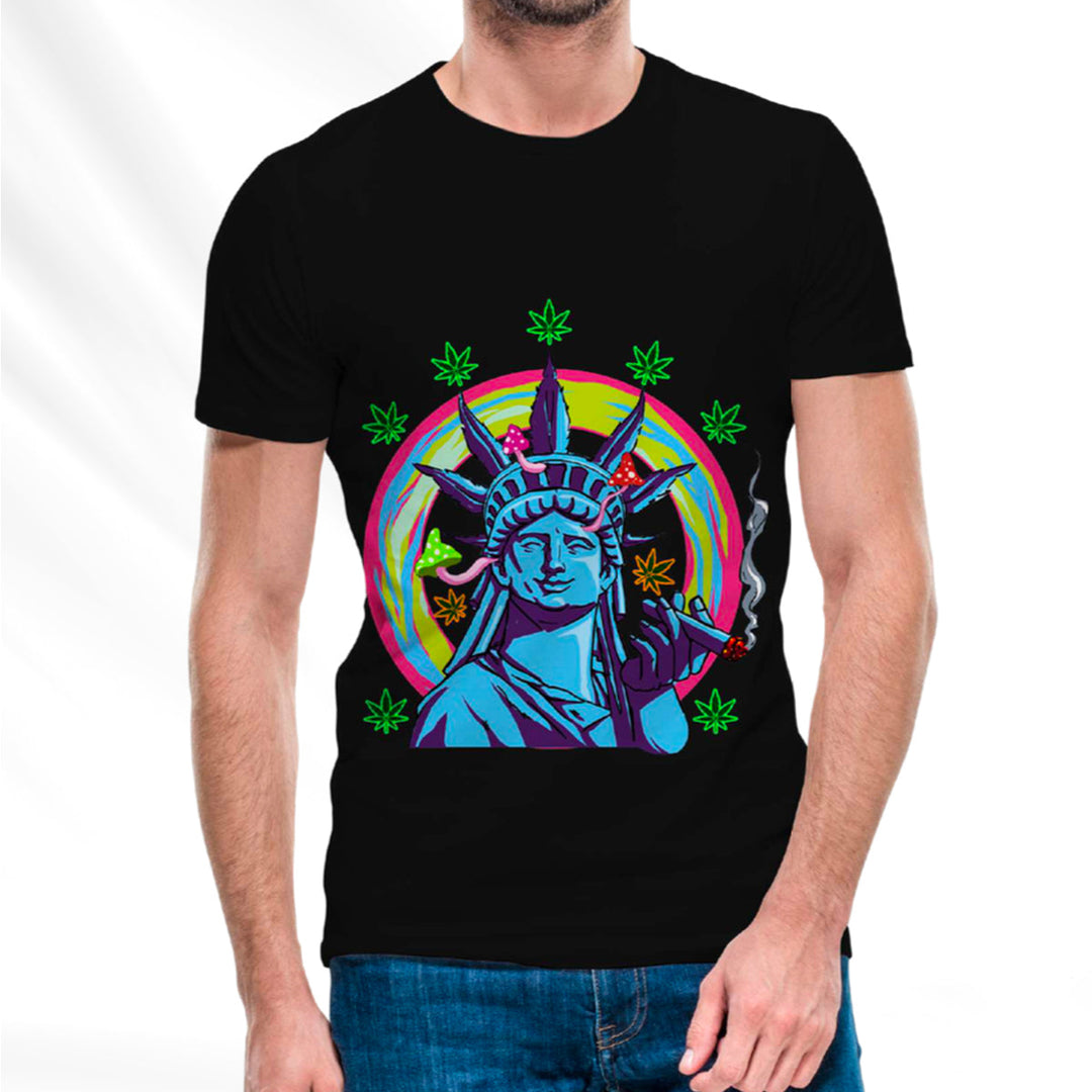 Black T-Shirt 5-Pack - Durable Cotton-Poly Blend