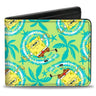 Spongebob Squarepants Wavy Noodle Arm Vegan Leather Wallet