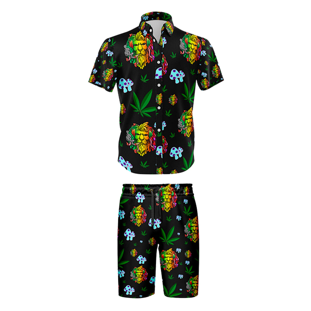 Lion Graphic Shirt and Shorts Combo - 5 Sizes