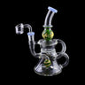 Lookah Biigo Glass Recycler Dab Rig Colorful Water Pipe 7 Inch