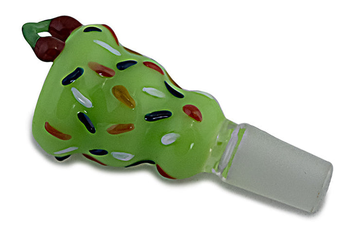 14mm Glass Bowl with Cherry Accent