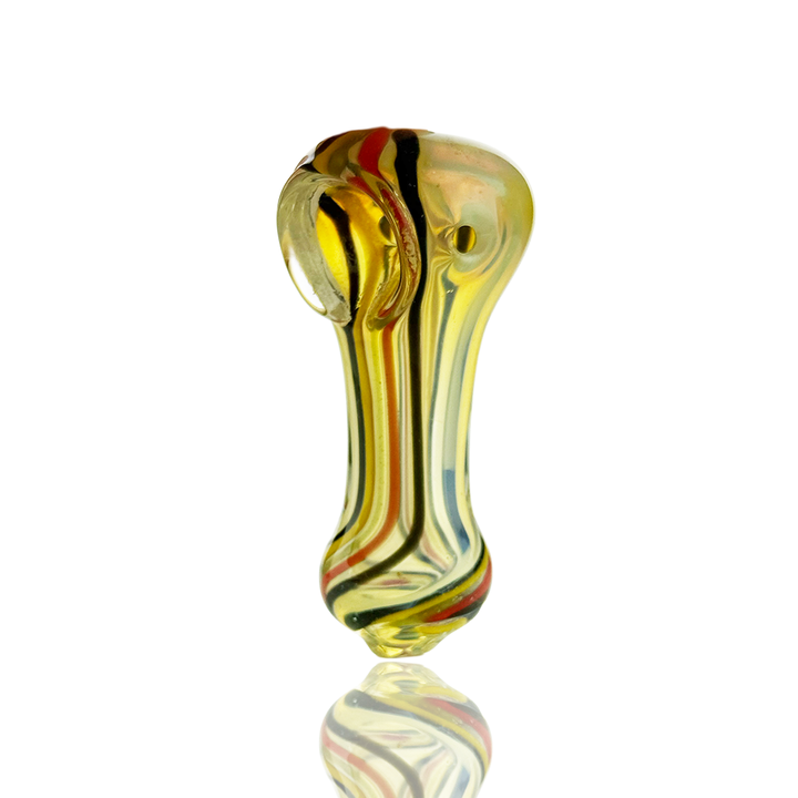 Compact 2.5in Silver Fume Glass Hand Pipe