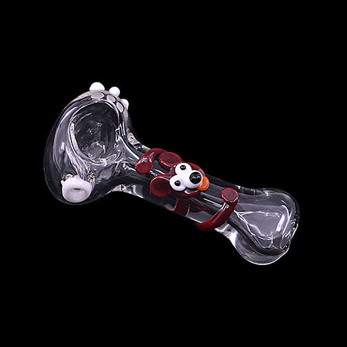 Compact 4-Inch Animal Design Glass Hand Pipe
