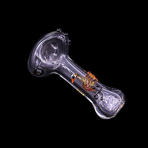 Compact 4-Inch Animal Design Glass Hand Pipe