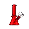 Monochrome Mini Beaker Bong with Male Flower Bowl 2.5 Inch Glass Piece