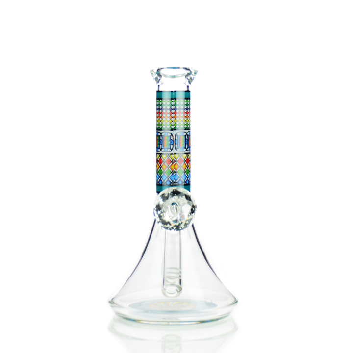 8 Inch Diamond Beaker Water Pipe, 14mm Joint