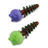Mushroom Pine Tree Glass Pipe in Vibrant Colors