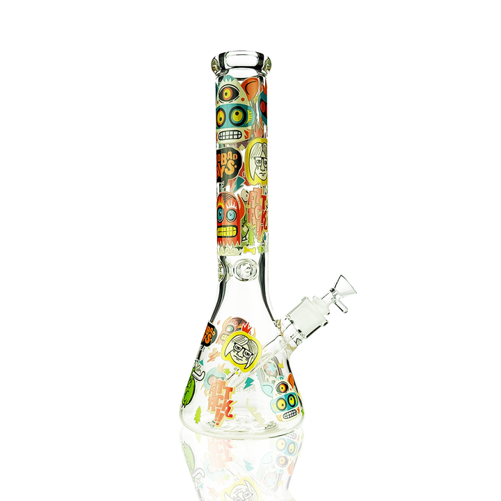 Tall 7mm Beaker Water Pipe with 14mm Bowl